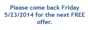 Kroger Free Friday 4/25