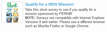 New Smiley Mission- Perk