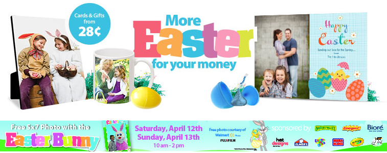 Free 5×7 Picture with the Easter Bunny