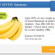 20% off Bananas with SavingStar