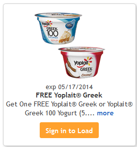 Free Yoplait Yogurt from Kroger