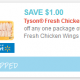 Hot $1/1 Tyson Chicken Wings Coupon