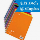 Hot Staples Notebook Deal – $.17 Each