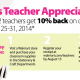 Walmart Teacher Appreciation Week