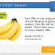 20% Off Bananas with SavingStar