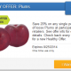 20% off Plums from Savingstar