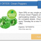 20% off Green Peppers with SavingStar